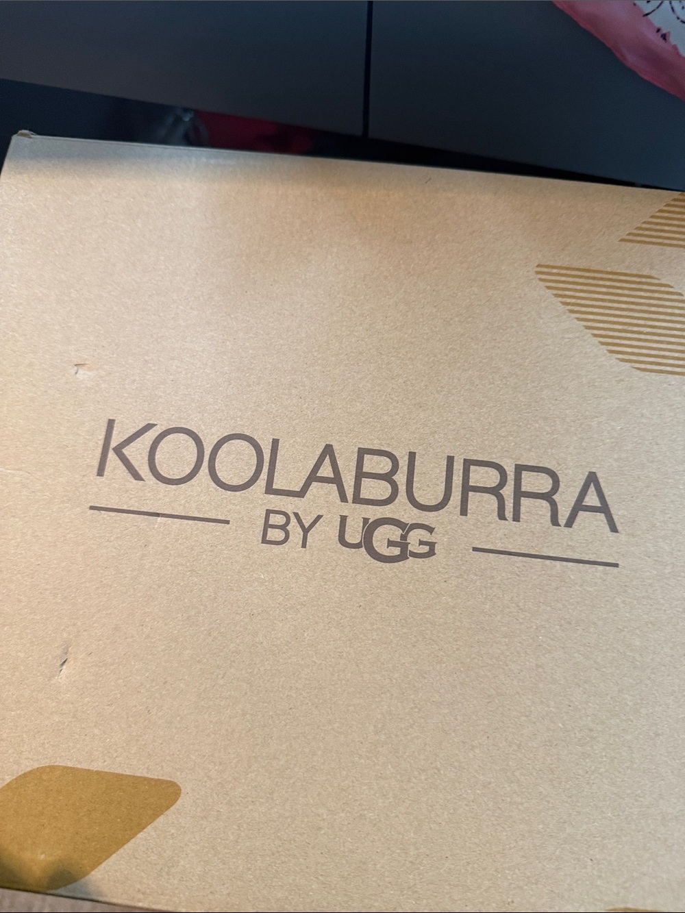 Koolaburra by UGG Tan and Brown Logo Shoe Box